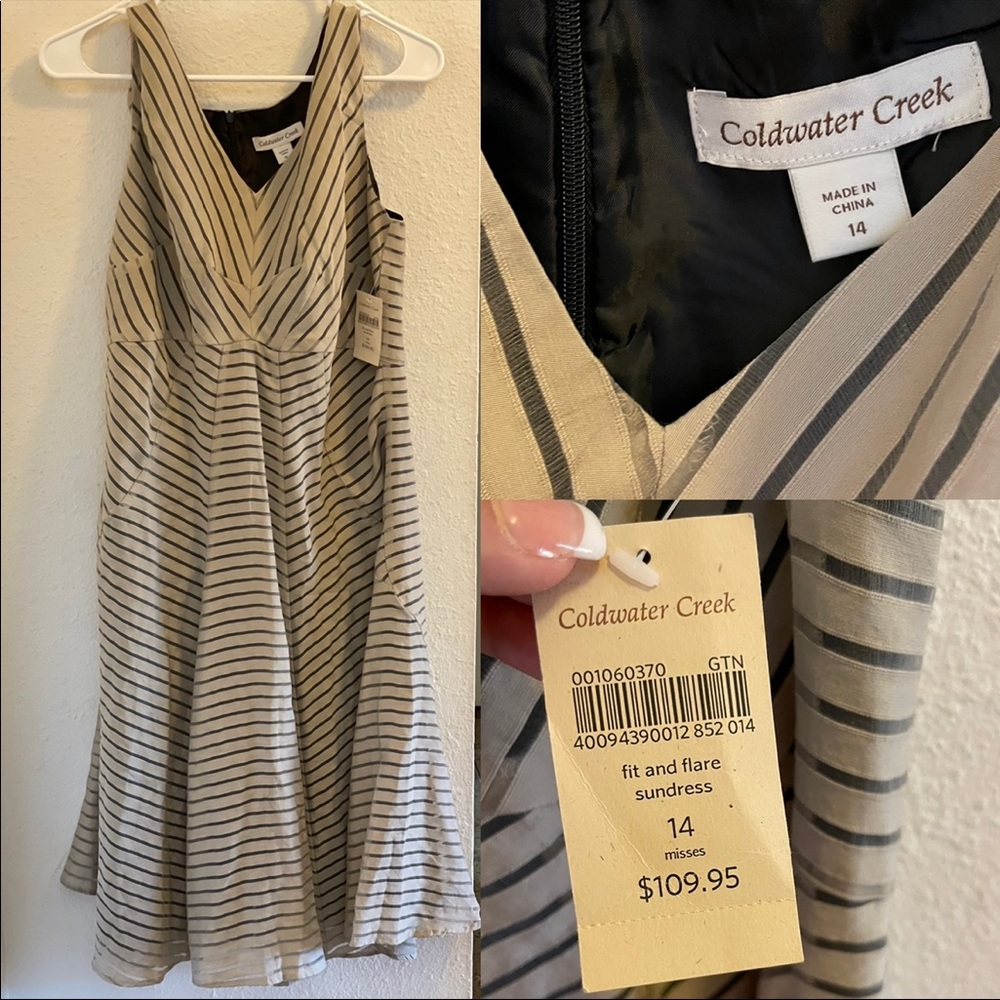 NWT cold water creek Fit and flare sundress